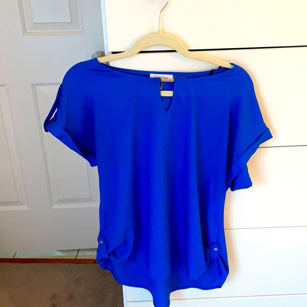 Calvin Klein cobalt blue business shirt